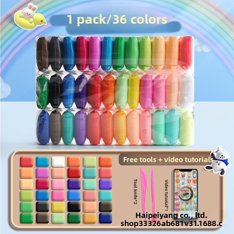 36 Color Super Light Clay for Kids