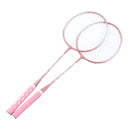 Badminton Rackets Pink Professional Separate Iron Alloy Badminton Rackets for Beginners Student Training
