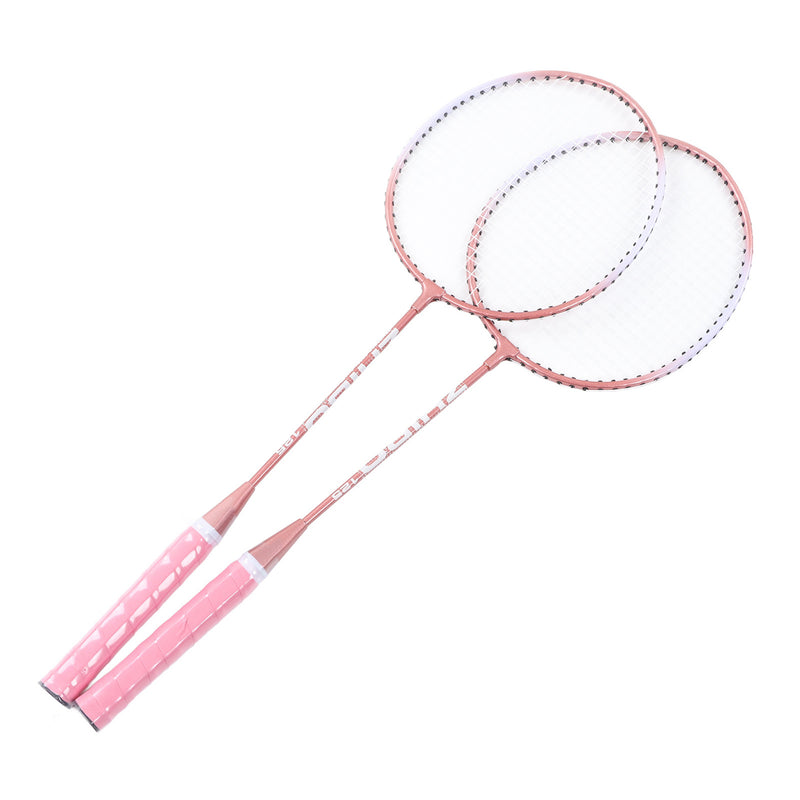 Badminton Rackets Pink Professional Separate Iron Alloy Badminton Rackets for Beginners Student Training