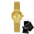 Simple Retro Copper Mesh Small Gold Watch Women's Internet Celebrity Explosive Exquisite Casual Light Luxury All-match Elegant