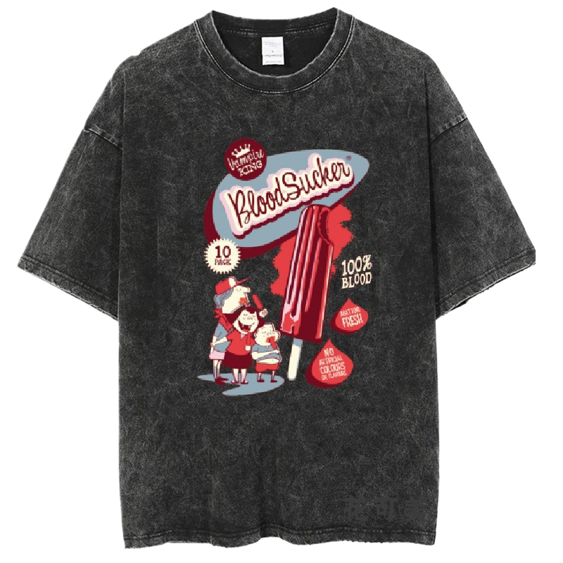 Washed and distressed T-shirt