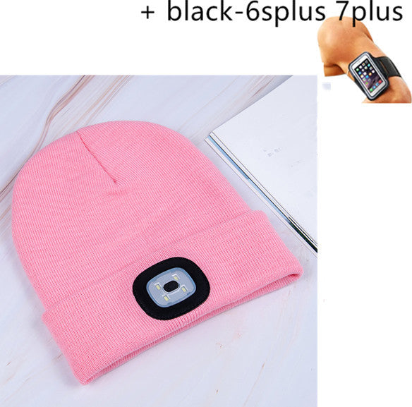 LED luminous knitted hat