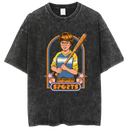 Washed and distressed T-shirt