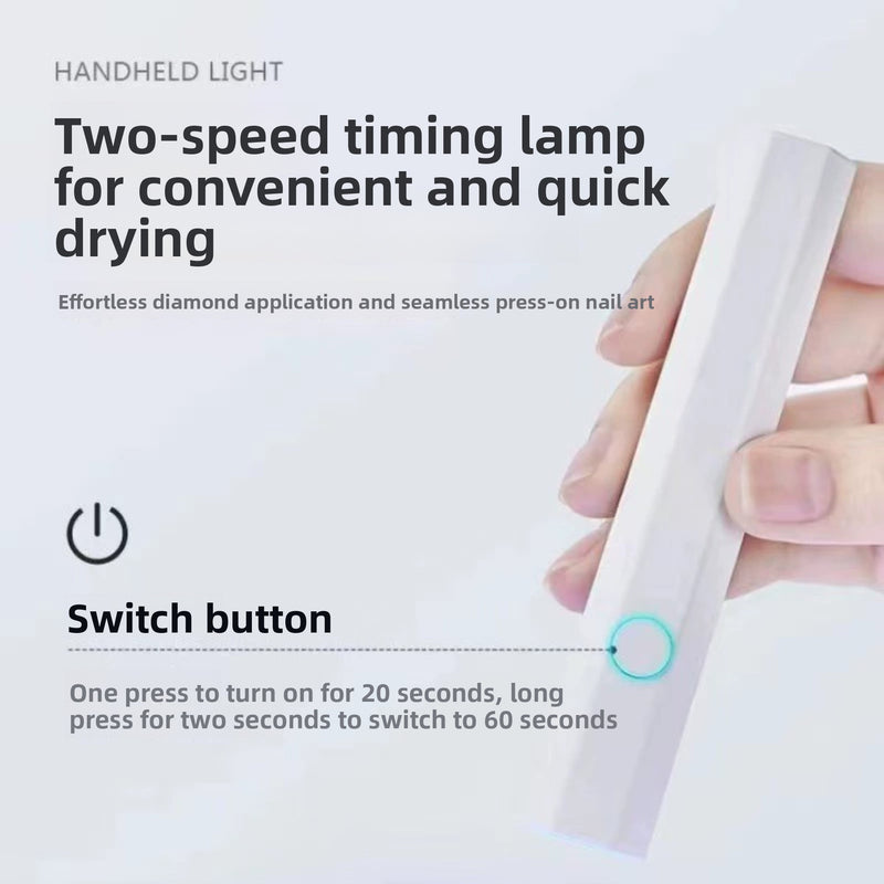 Mini Portable Rechargeable UV Nail Lamp for Quick Drying