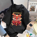 Trendy Summer Bear Print Loose T-Shirt