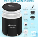 Recovery Ice Tub Foldable Bathtub Outdoor Portable Cold Water Therapy Tub Fitness Rehab Ice Tub For Athletes Long Lasting Insulated Ice Tub, Spa Soaking Bucket