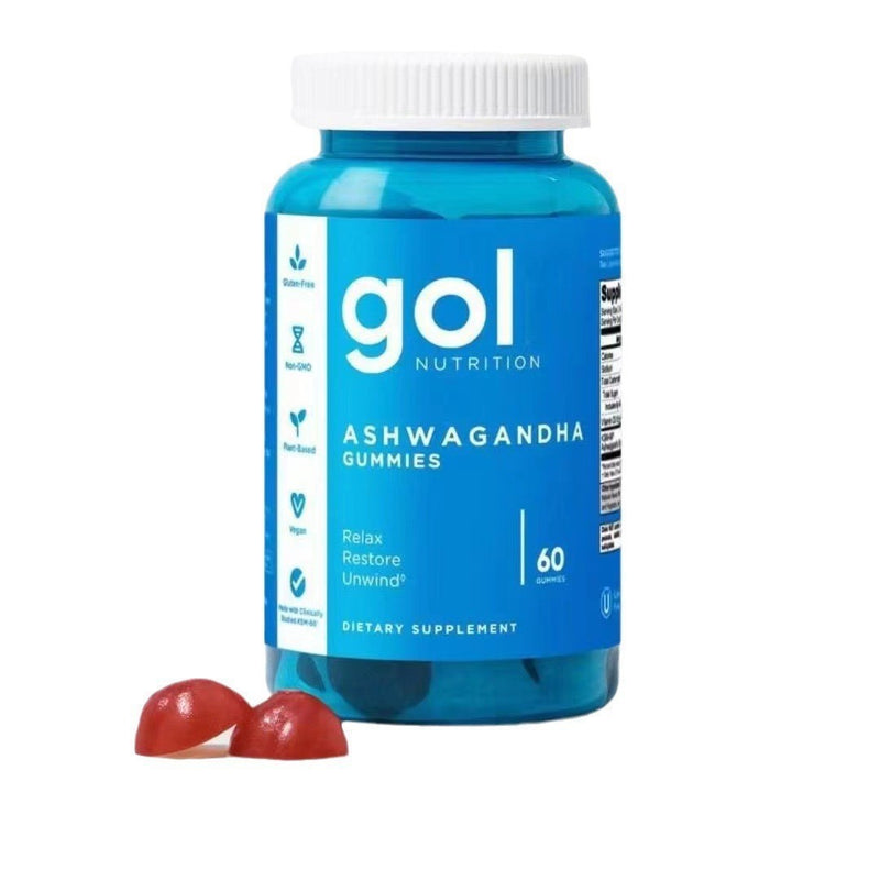 Red and Blue Ashwagandha Gummy Goli