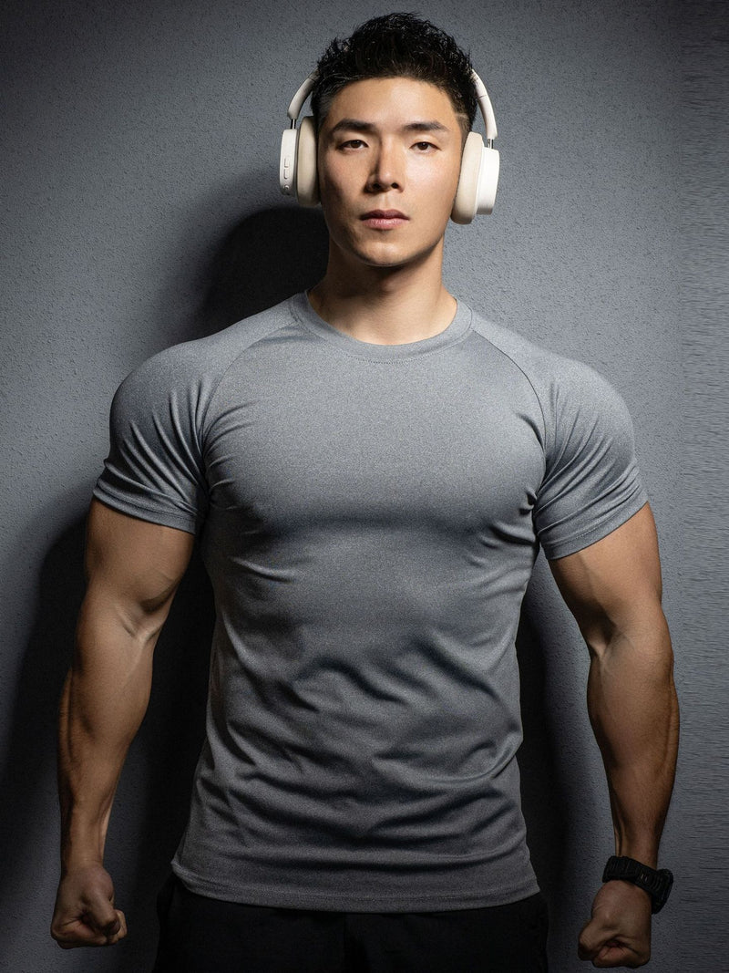 Men's Elastic Quick-Dry Sports T-Shirt