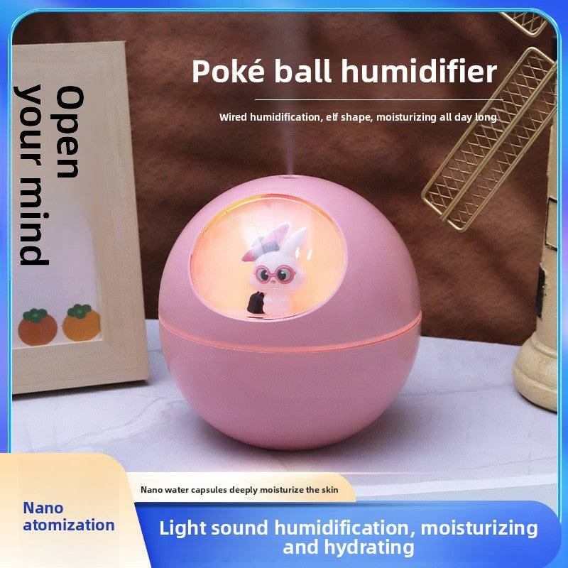 Cute Elf Ball Aroma Humidifier with Night Light