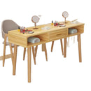 Japanese Style Wooden Nail Table with Drawers for Salon