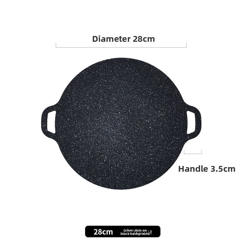 Japanese Medical Stone BBQ Grill Pan Non-Stick Smokeless Cooking