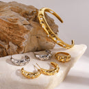 Stainless steel water droplet open bracelet