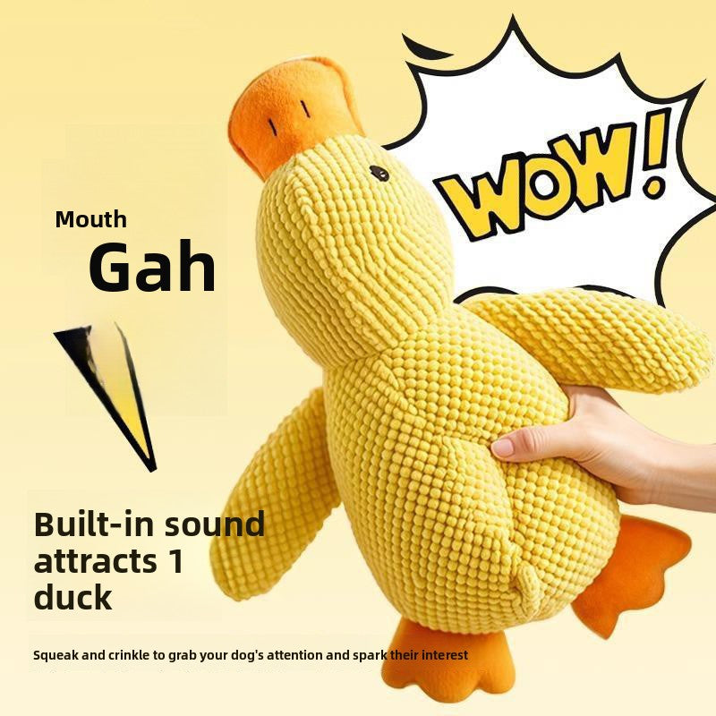 Plush Squeaky Duck Toy for Dogs and Cats