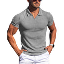 Men's T-shirts with lapel and V-neck