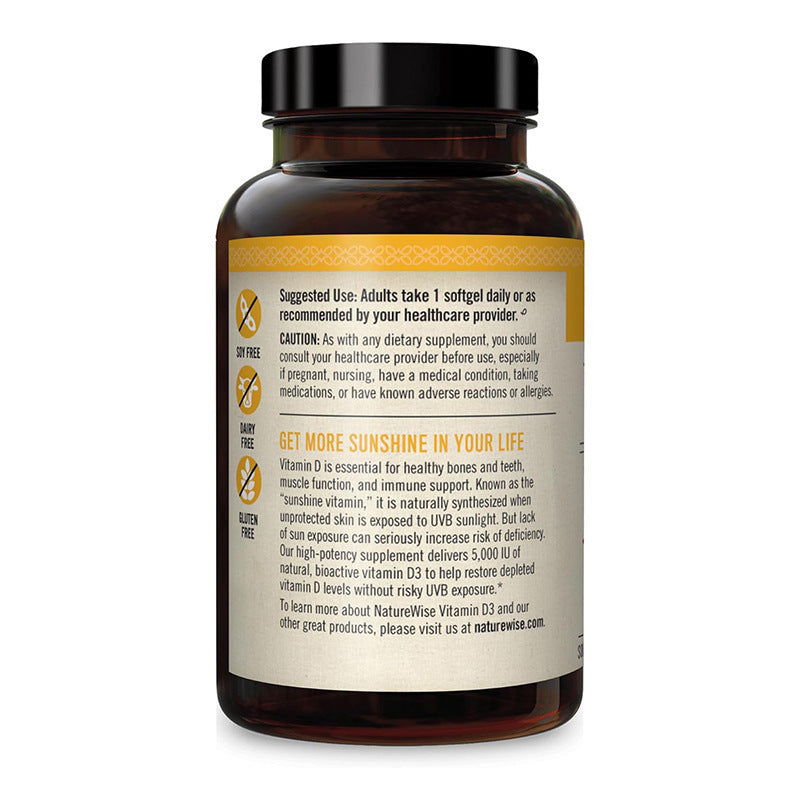 Vitamin D3 Capsules Dietary Supplement
