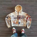 Harajuku Y2K Street Printed Zipper Hooded Sweatshirt