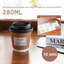 Single-use coffee, milk tea and soy milk paper cups