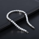925 Silver Moissanite Tennis Chain Bracelet Necklace