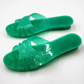 Women's Summer Jelly Bath Plastic Transparent Slippers
