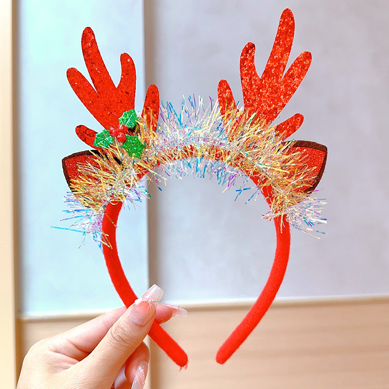 Christmas antler hairpin