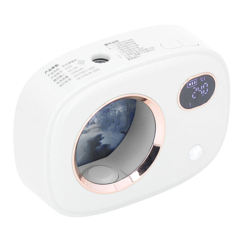 Fragrance Dispenser Smart Digital Display Ultrasonic Fragrance Aromatherapy Diffuser for Toilet Living Room Hotel White