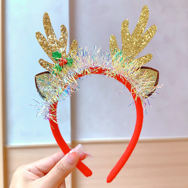 Christmas antler hairpin