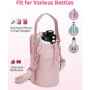 Insulated Water Bottle Sling Bag with Phone Pocket for Hiking