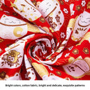 All-cotton Japanese-style gold-embossed fabric