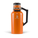 DrinkTanks Craft Growler, Passivated Stainless Steel Growlers for Beer, Leakproof and Vacuum Insulated Beverage Tumbler, Easy-to-Use Soda, Wine, or Coffee Tumbler with Handle, Crimson, 64 Oz