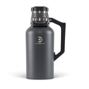 DrinkTanks Craft Growler, Passivated Stainless Steel Growlers for Beer, Leakproof and Vacuum Insulated Beverage Tumbler, Easy-to-Use Soda, Wine, or Coffee Tumbler with Handle, Crimson, 64 Oz