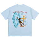 Retro Travis Scott Hip Hop Cartoon Printed Cotton T-Shirt