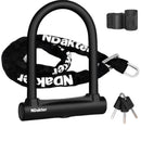 Heavy Duty Bicycle U Lock with Chain and Bracket