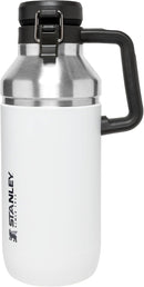 Stanley GO Growler 64 oz | Keeps Beer Cold or Coffee Hot | Leakproof Steel Lined Lid and Easy to Carry Handle | Insulated Stainless Steel Beverage Container | BPA-Free | Polar
