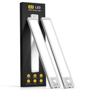 Under Cabinet Lights,40 LED Rechargeable Battery Operated Motion Sensor Light Indoor, 2 Pack Magnetic Dimmable Closet Lights, Wireless Under Counter Lights for Kitchen, Stairs