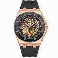 Automatic Mechanical Watch with Silicone Strap