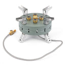 Outdoor Electronic Ignition Stoves High-Power Portable Foldable Adjustable Firepower Furnace Gasstove Camping Hiking - TrendTrove