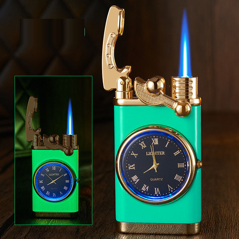 Multi functional electronic watch cigarette lighter integrated into one machine, versatile men's gift lighter - TrendTrove