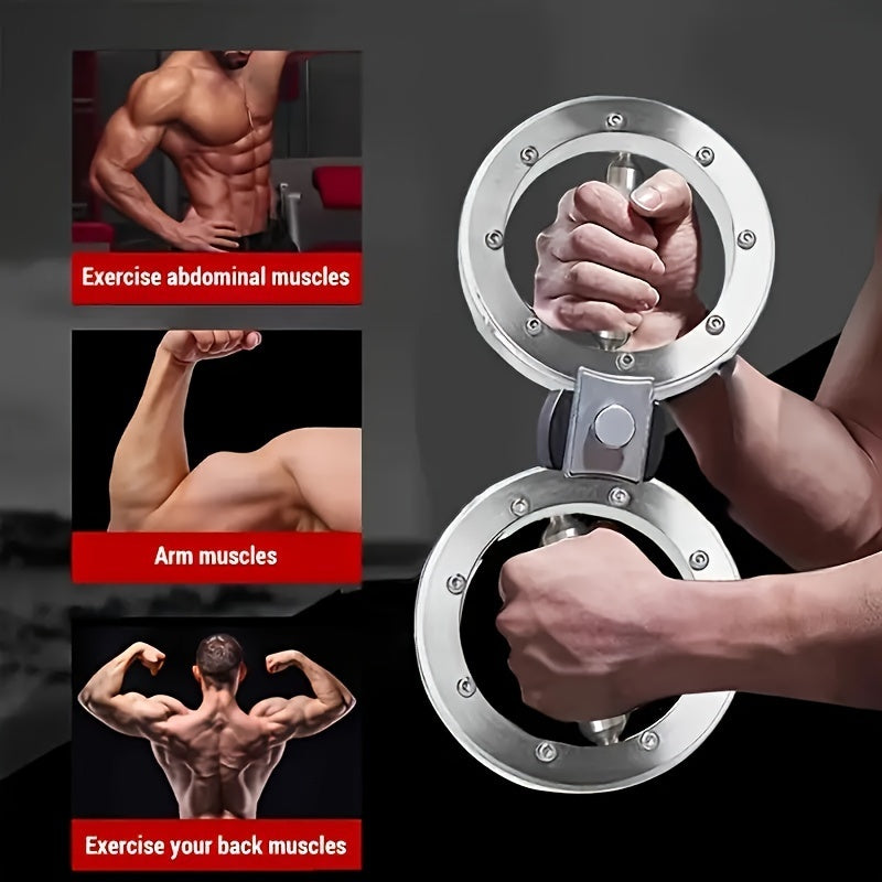Multi Function Adjustable Resistance Speed Arm Trainer  Eight Wheel For Wrist Strength And Boxing Ideal For Men'S Strong And Healthy Arms  8 Finger Ring Arm Strength Device And Fitness Lifting Ring