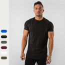 Men's Cotton T-Shirt Summer Short Sleeve Round Neck