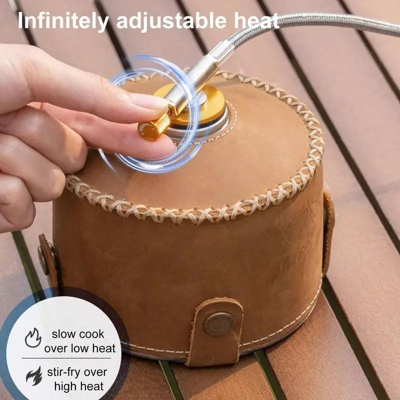 Camping Gas Burner 7-Core Strong Fire Power Portable Cassette Stove Carrying Bag Outdoor Camping Hiking fishing Supplies - TrendTrove