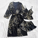 Satin Nightgown Light Printed