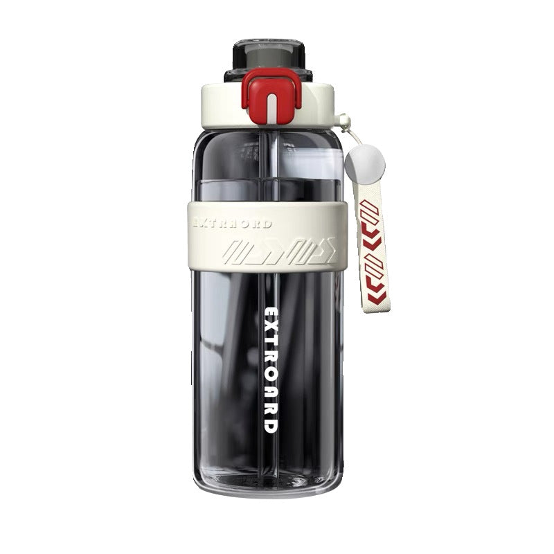 Large-capacity sports water bottle