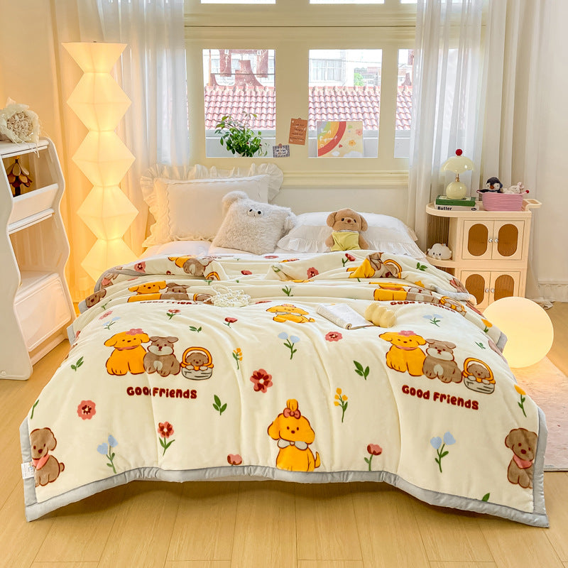 Thickened Raschel blanket