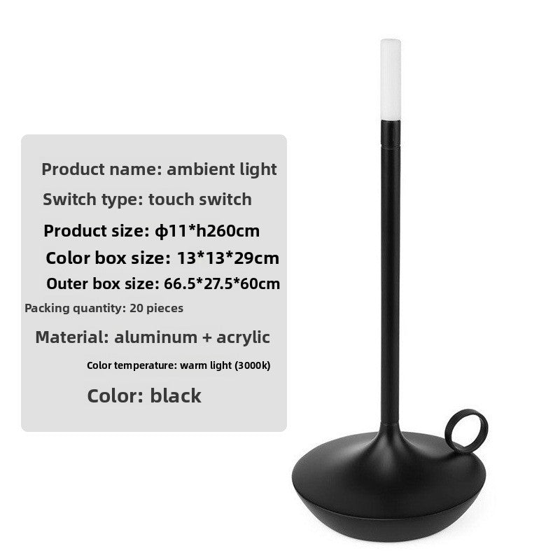 LED Touch Control Table Lamp with Metal Base
