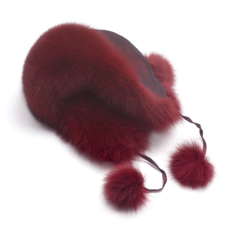 fox fur hat