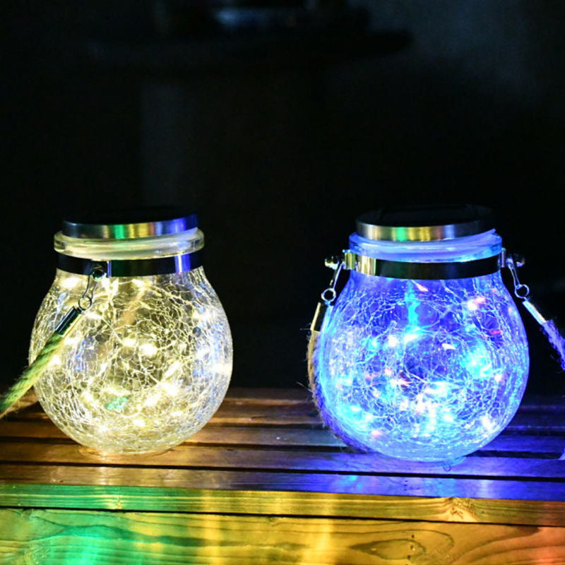 Solar Mason Jar and Crack Bottle Lights