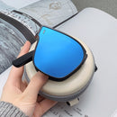 Folding sunglasses can be worn over men's myopia glasses