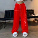 Women's Hip-Hop High-Waisted Loose Drawstring Pants
