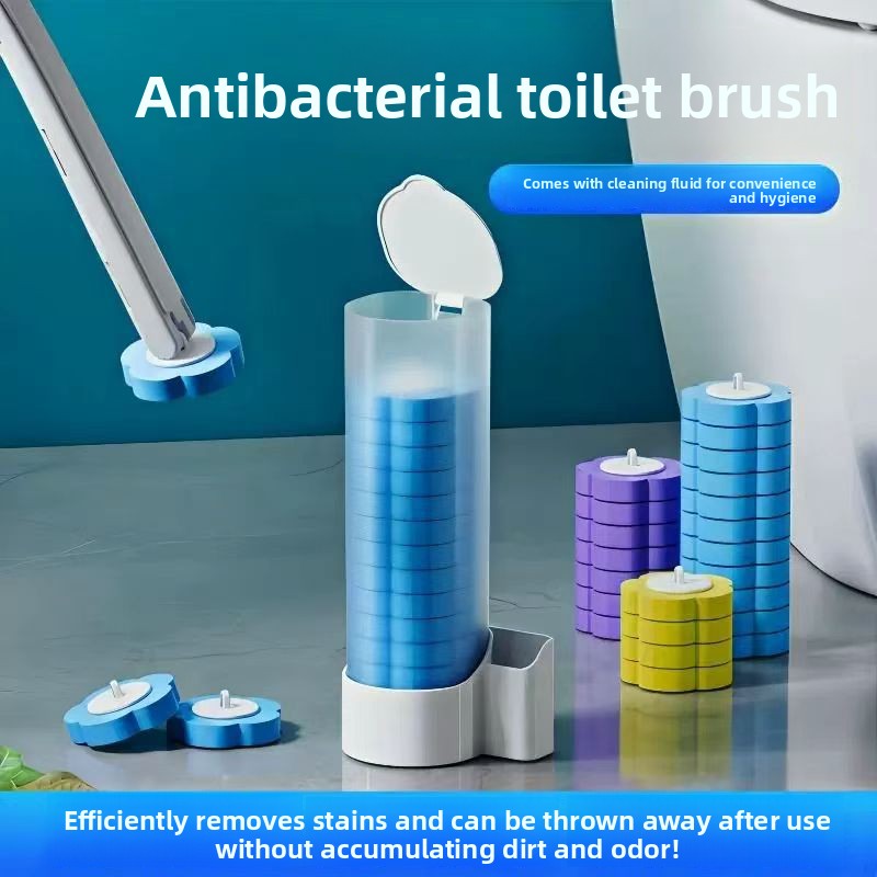 Disposable Toilet Brush with Dissolving Replacement Heads