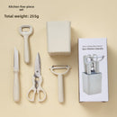 Kitchen Set Household Baby Food Supplemental Gadget Internet Celebrity Scissors Fruit Knife Bottle Opener Peeler Knife Six-piece Set